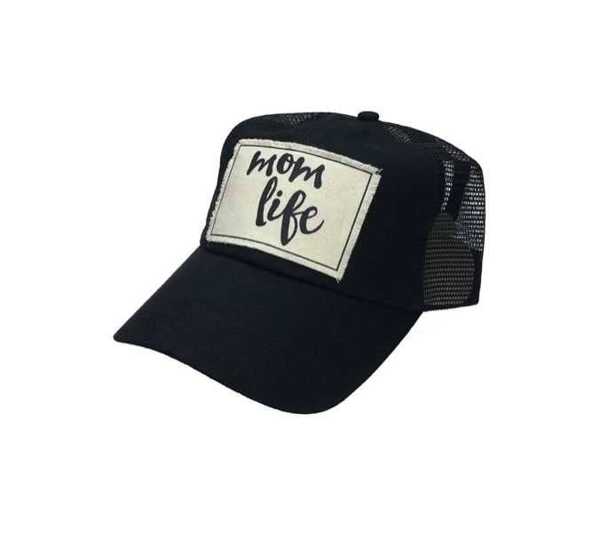 womens black trucker hat