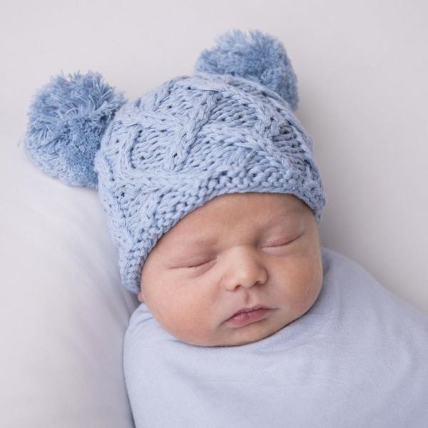 Huggalugs Aran Cable Knit Beanie 