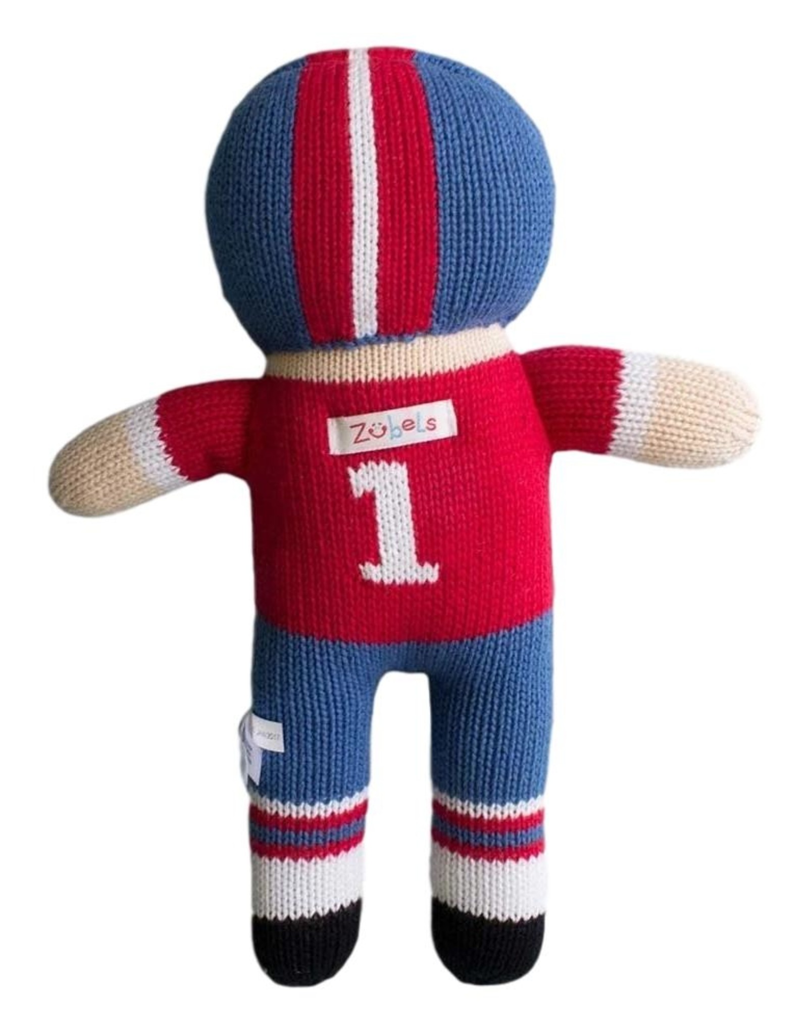 Zubels FP7 Football Player Rattle blue/red