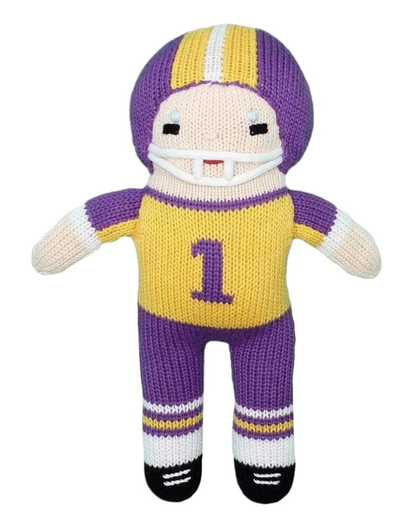 Zubels FP7 Football Player Rattle purple/gold