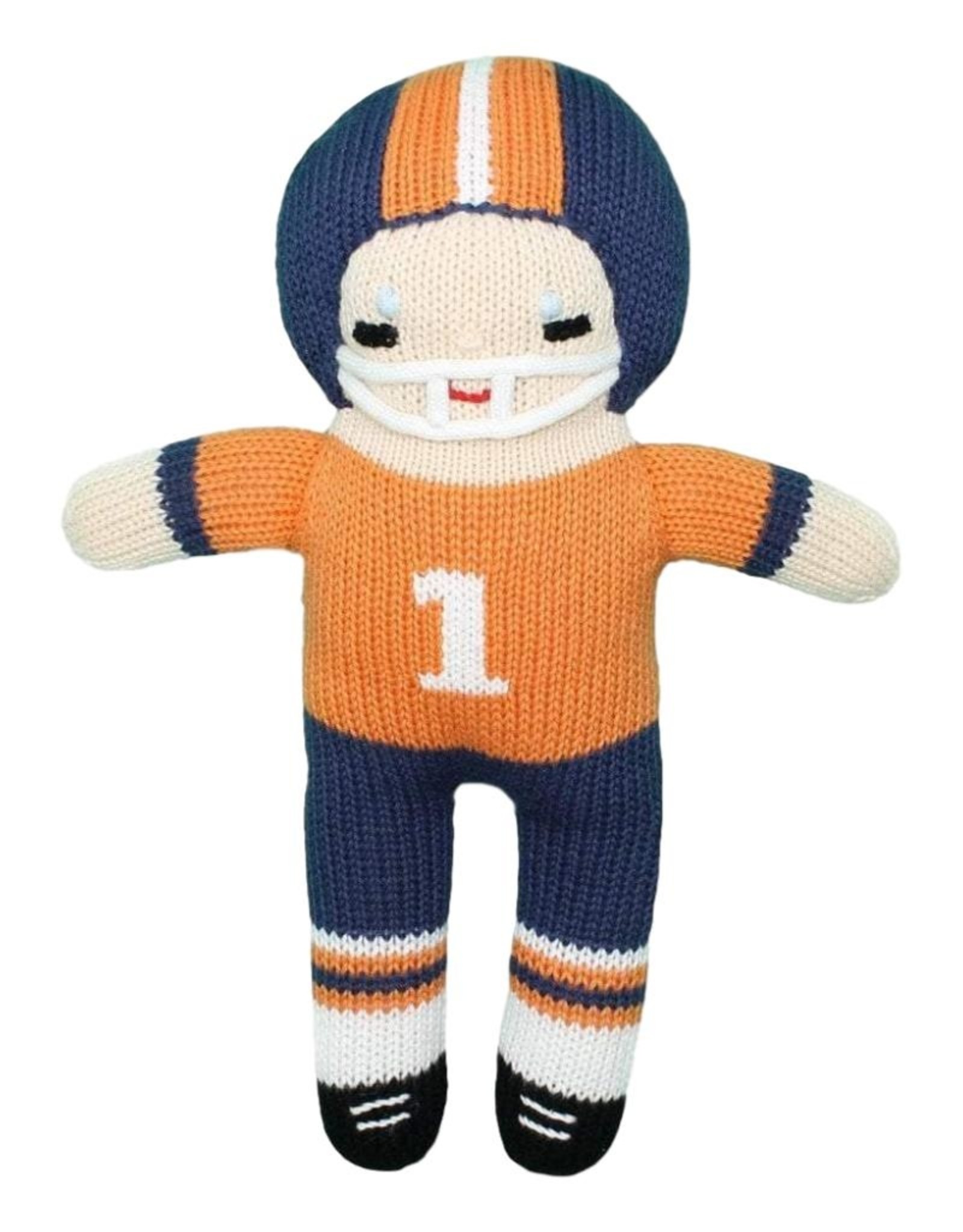 Zubels FP7 Football Player Rattle navy/orange