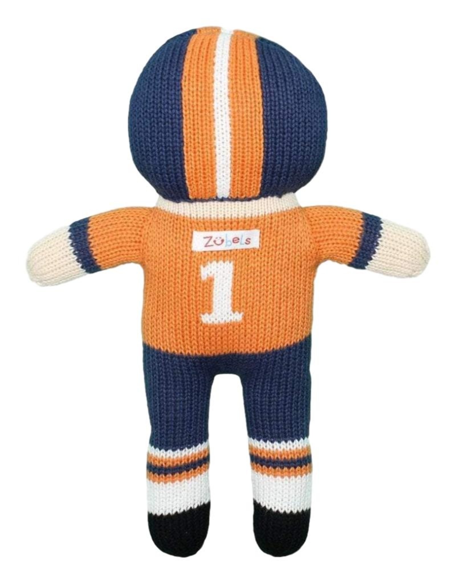 Zubels FP7 Football Player Rattle navy/orange