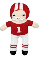 Zubels FP7 Football Player Rattle red