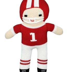 Zubels 7" Football Player Rattle red
