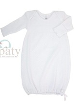 Paty, Inc. 115 Lap Shoulder Gown White