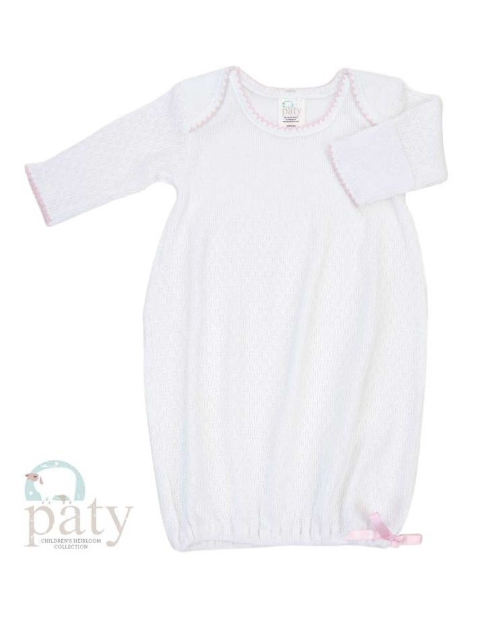 Paty, Inc. 115 Lap Shoulder Gown Pink