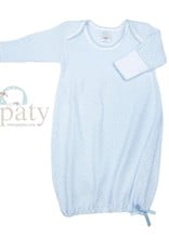 Paty, Inc. 215 Lap shoulder Gown Blue