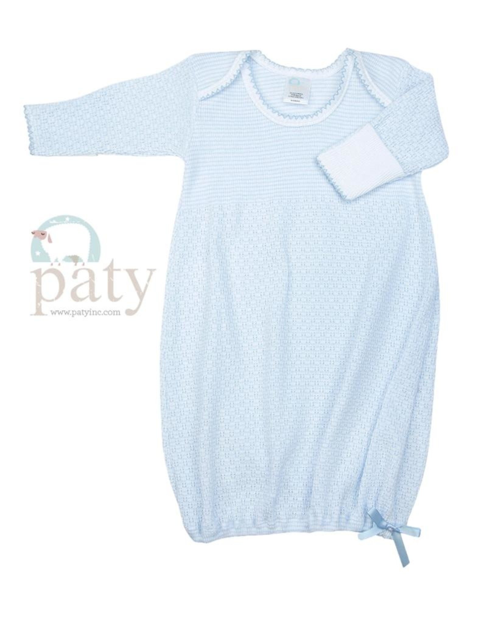 Paty, Inc. 215 Lap shoulder Gown Blue