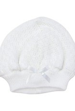 Paty, Inc. 105 Beanie Cap with Bow White