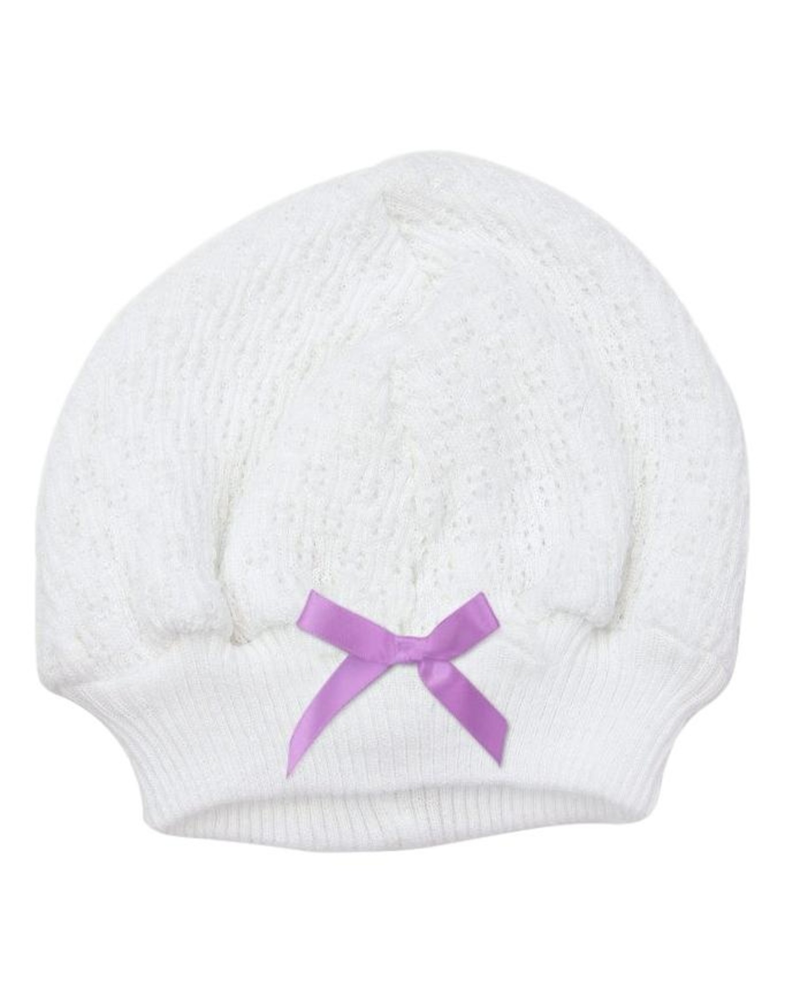 Paty, Inc. 105 Beanie Cap with Bow Lavender