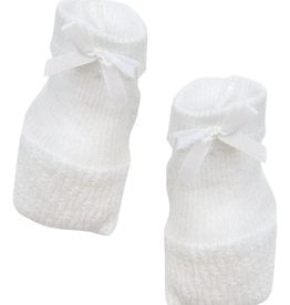 Paty, Inc. Booties w/Bow White