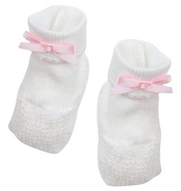 Paty, Inc. 158 Booties w/ Bow pink