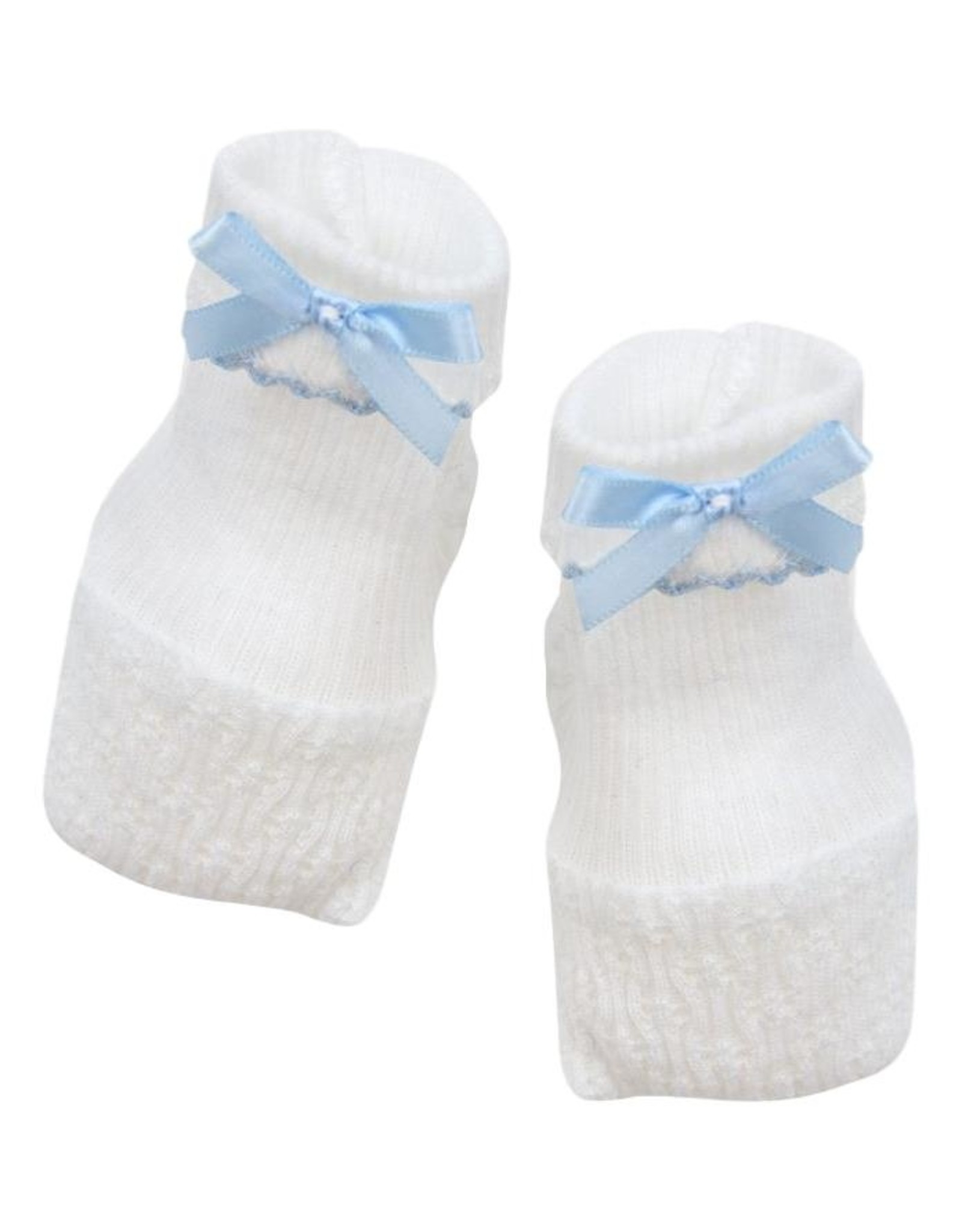 Paty, Inc. 158 Booties w/ Bow blue