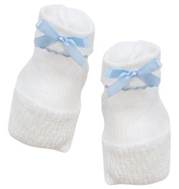 Paty, Inc. 158 Booties w/ Bow blue