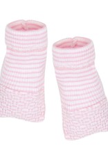 Paty, Inc. 258 Booties Solid Stripe Pink