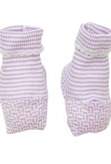 Paty, Inc. 258 Booties Solid Stripe lavender