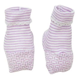 Paty, Inc. 258 Booties Solid Stripe lavender