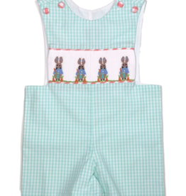 True 6385 Smocked Bunny Shortall