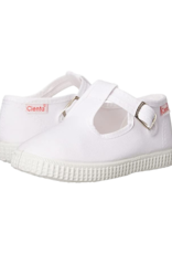 Cienta 51000 Cienta Unisex T-Strap white