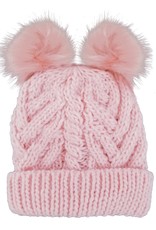 Huggalugs Huggalugs Fluffer Hat Blush Pink