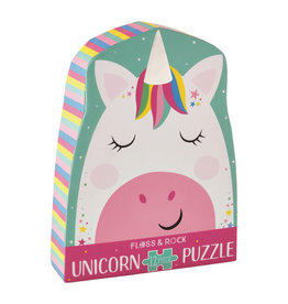 Floss and Rock Rainbow Unicorn 12 pc Puzzle