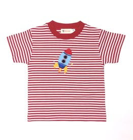 Luigi T018 Red Stripe Rocket Shirt