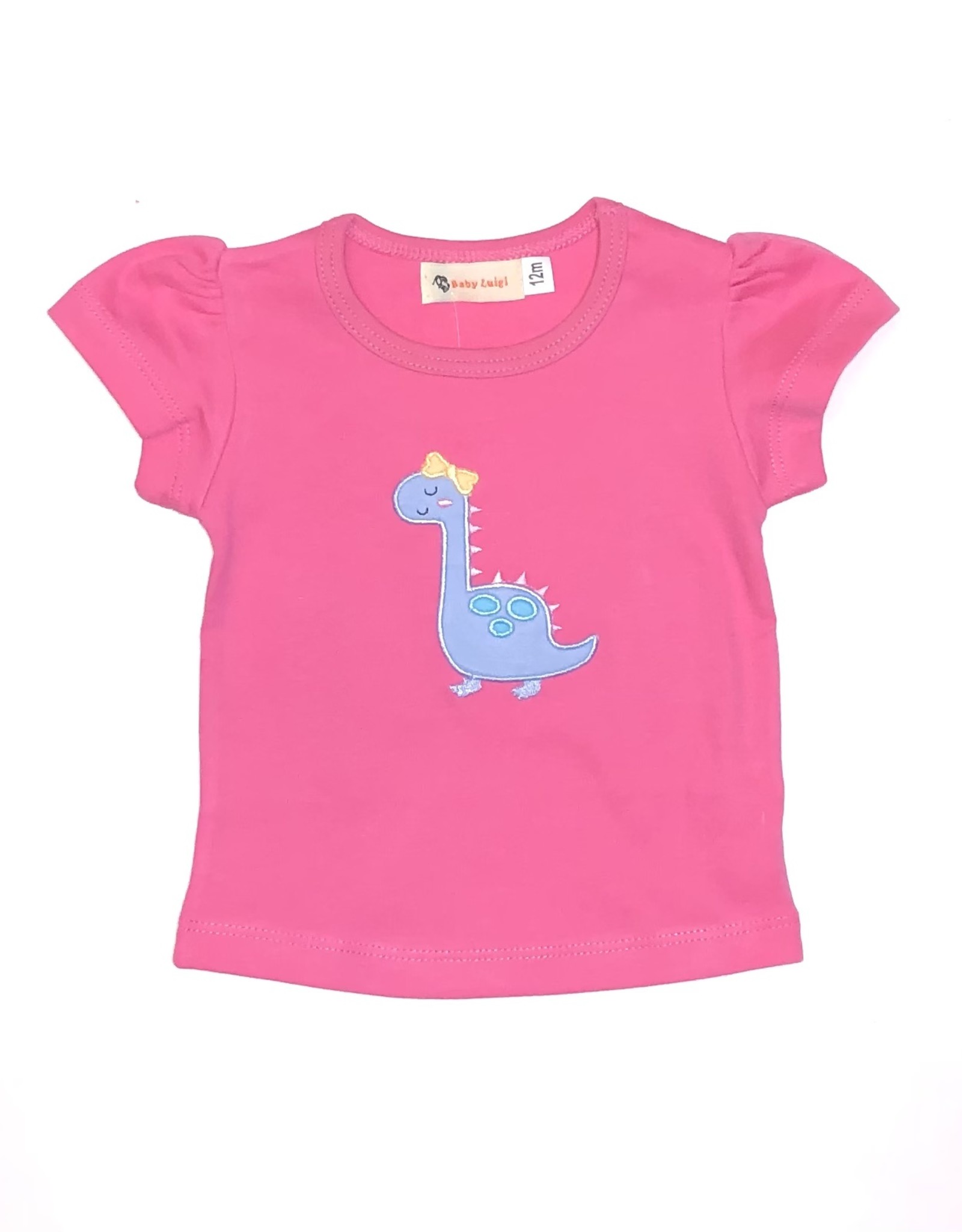 ITS148 Hot Pink Dinosaur Shirt - Spoiled Sweet Boutique