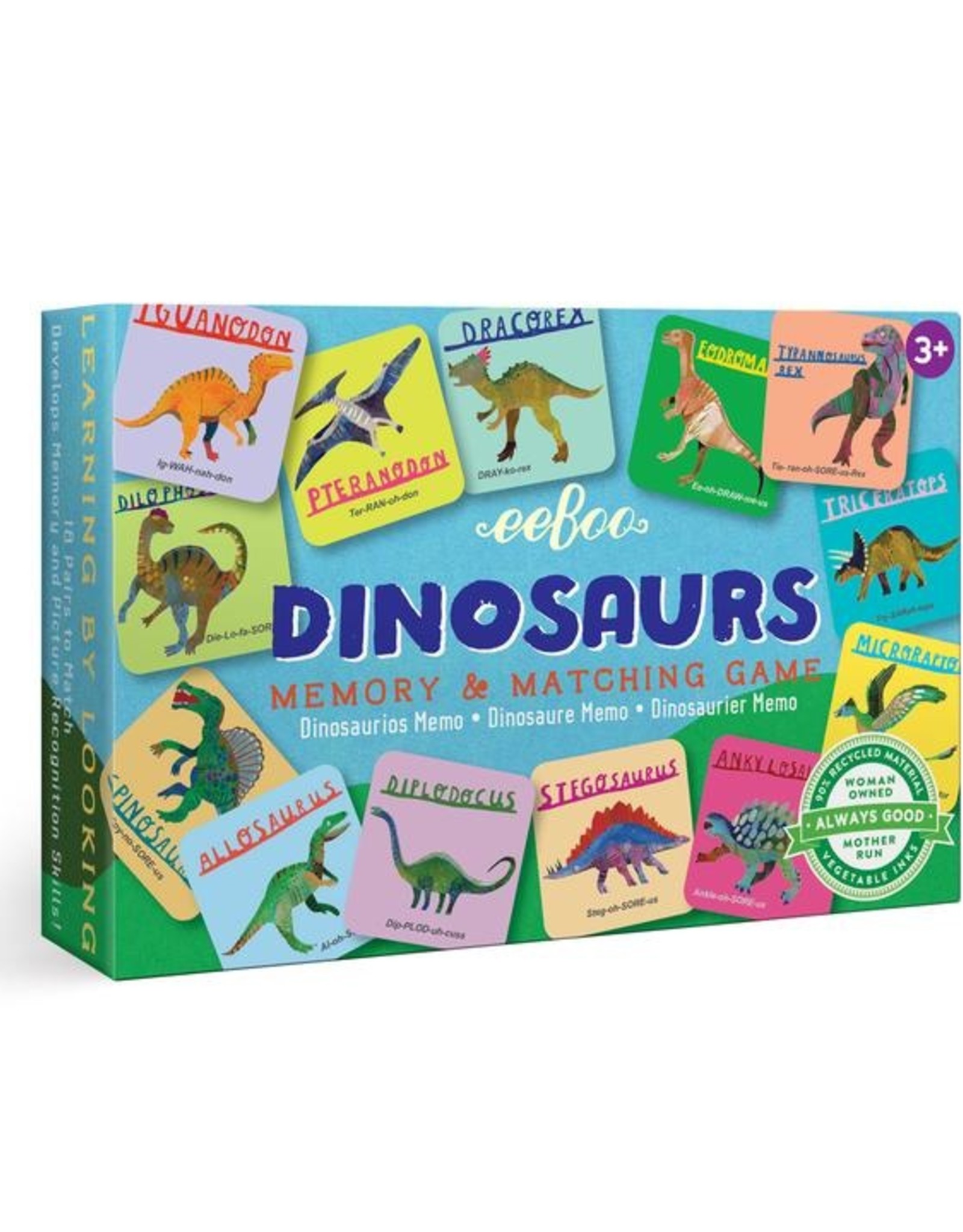 Eeboo Dinosaurs Little Memory & Matching Game
