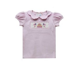 Vive la Fete Girl Birthday Smocked Shirt - Spoiled Sweet Boutique