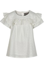 Creamie 821614 Eyelet Embroidered Blouse