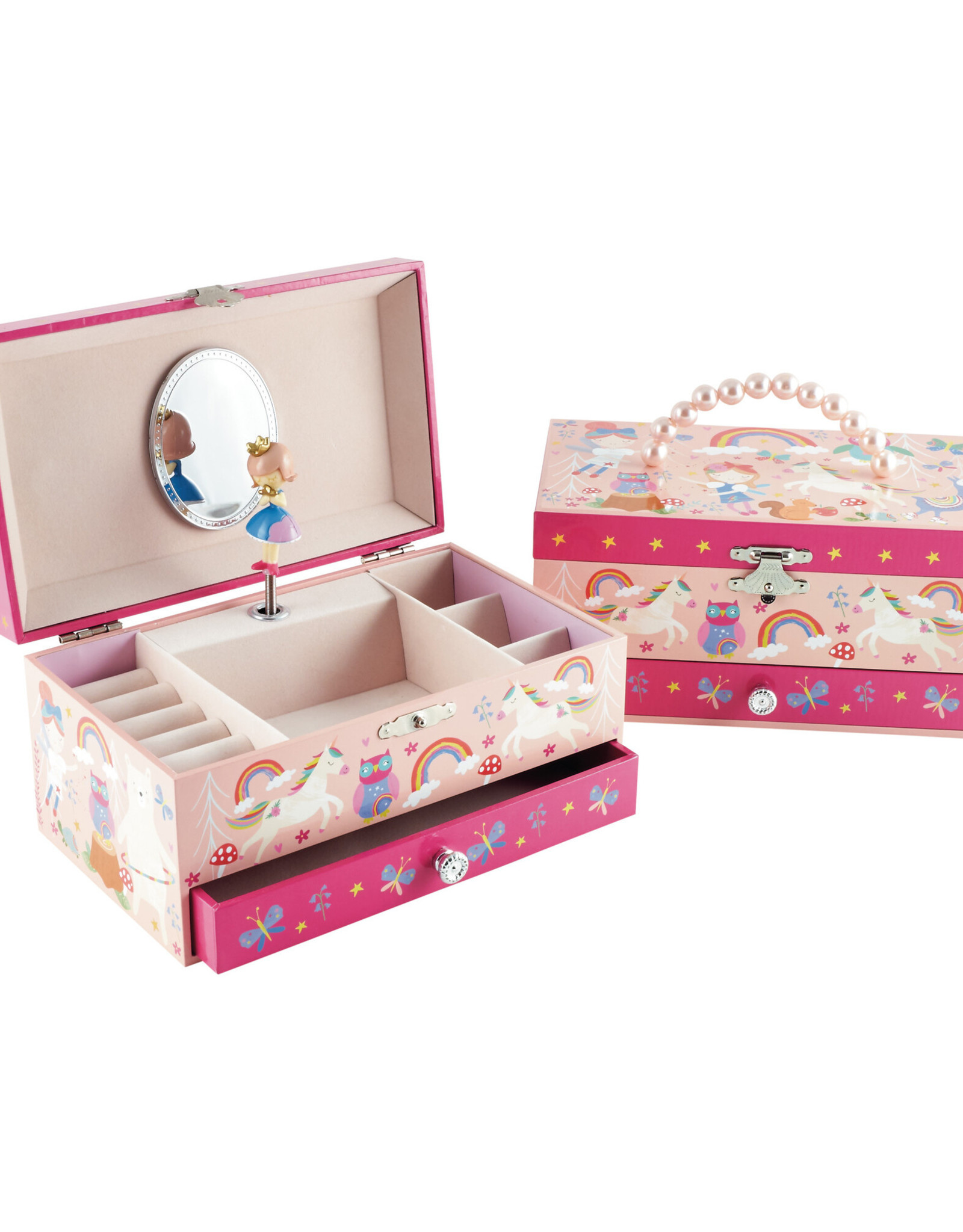 Floss and Rock Rainbow Woodland Jewelry Box