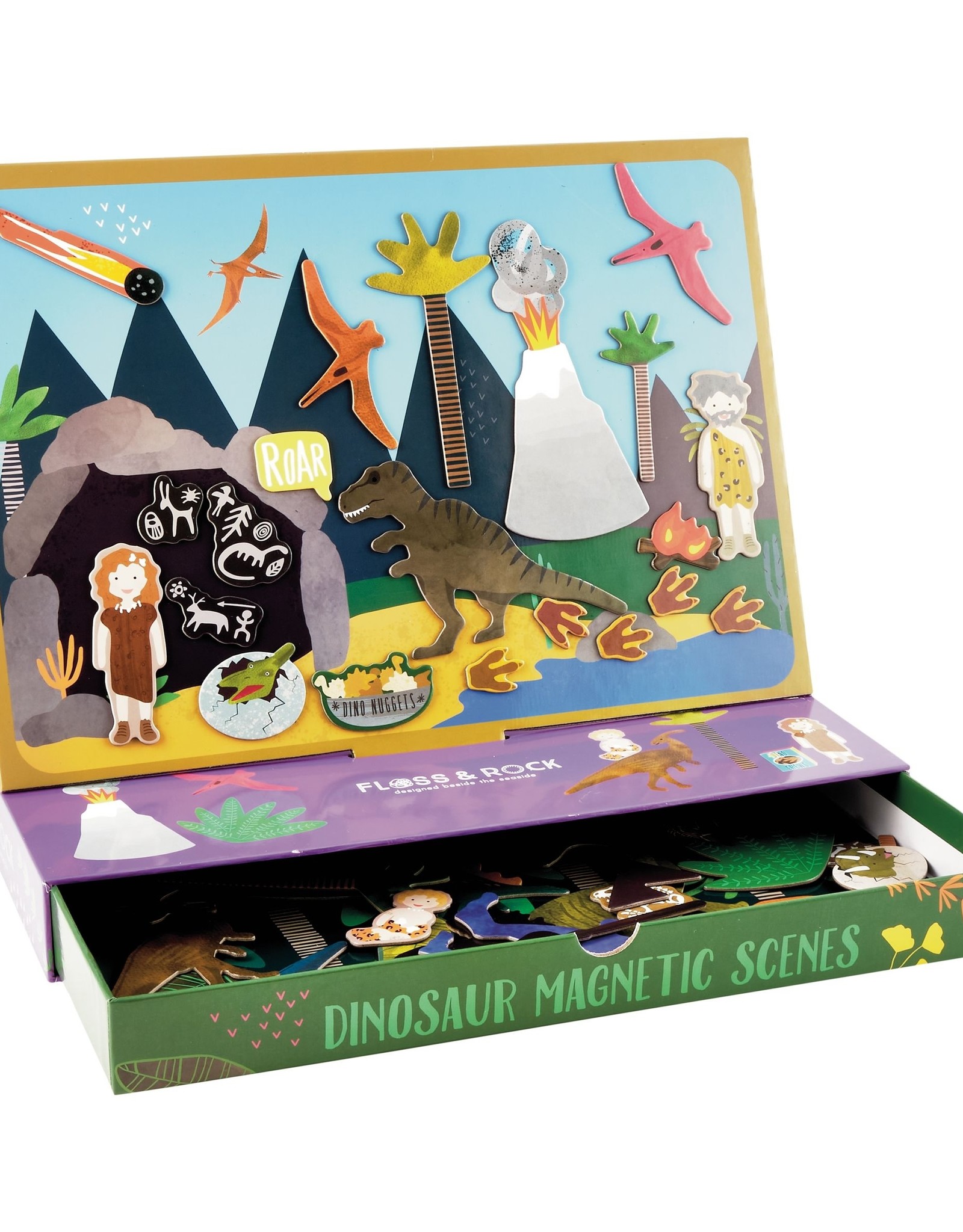 Floss and Rock Dinosaur Magnetic Play Scenes