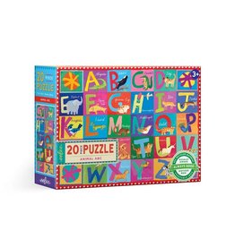 Eeboo Animal ABC 20pc Big Puzzle