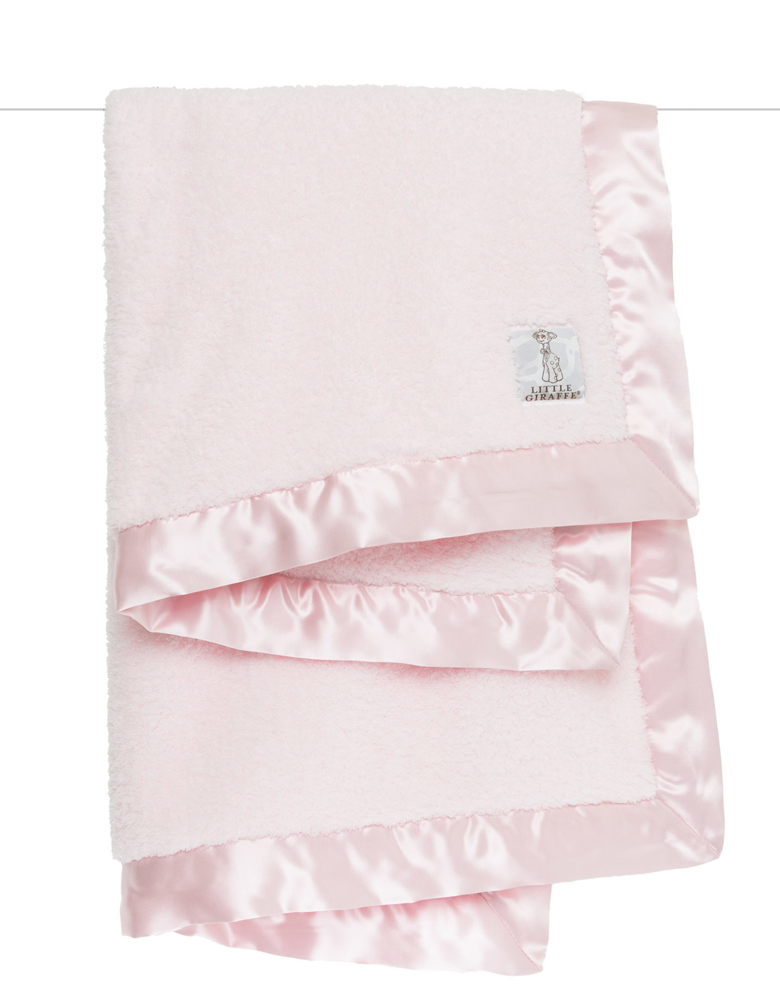 Little Giraffe CHBKT Chenille Blanket Pink