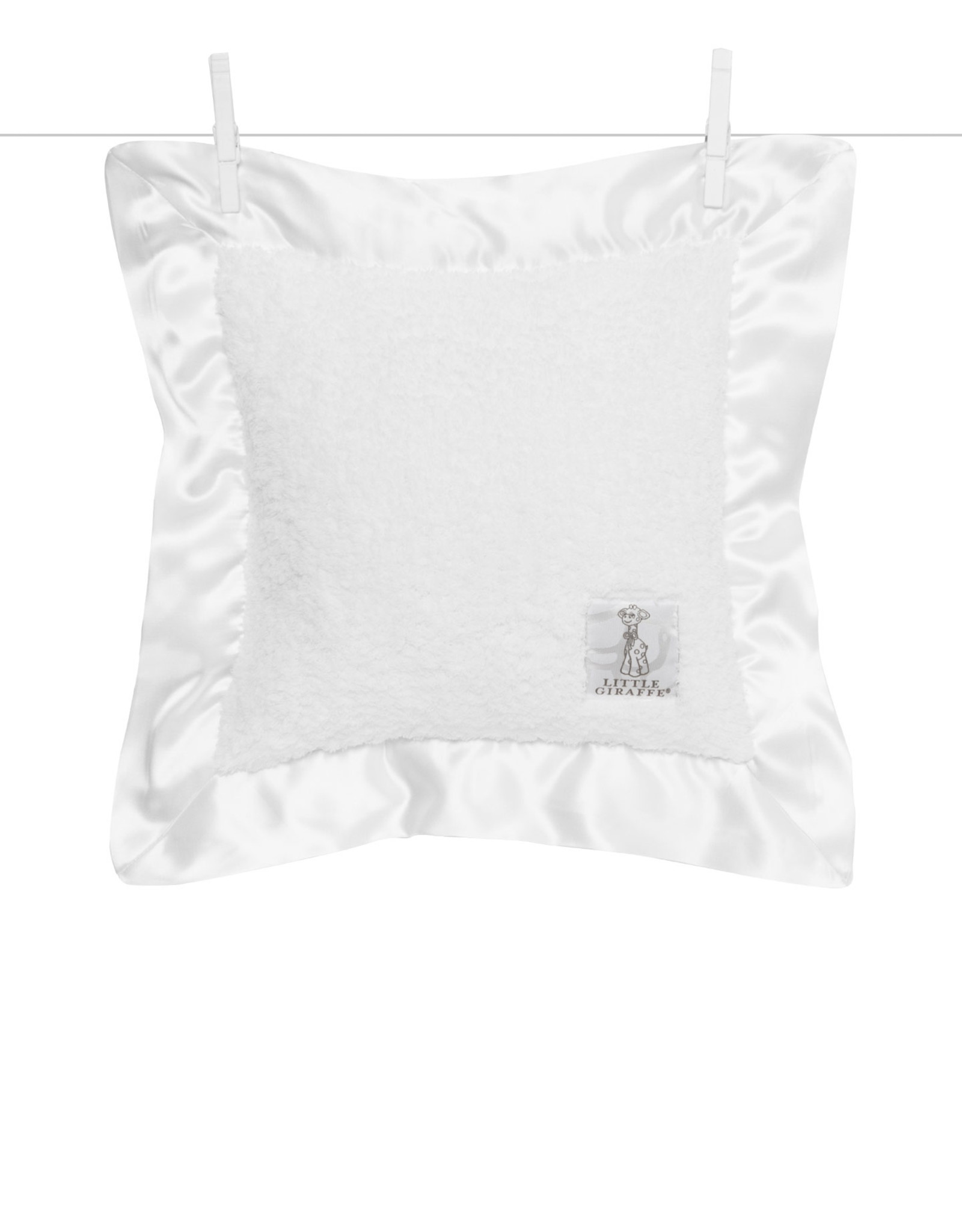 Little Giraffe CHPLW Chenille Pillow White