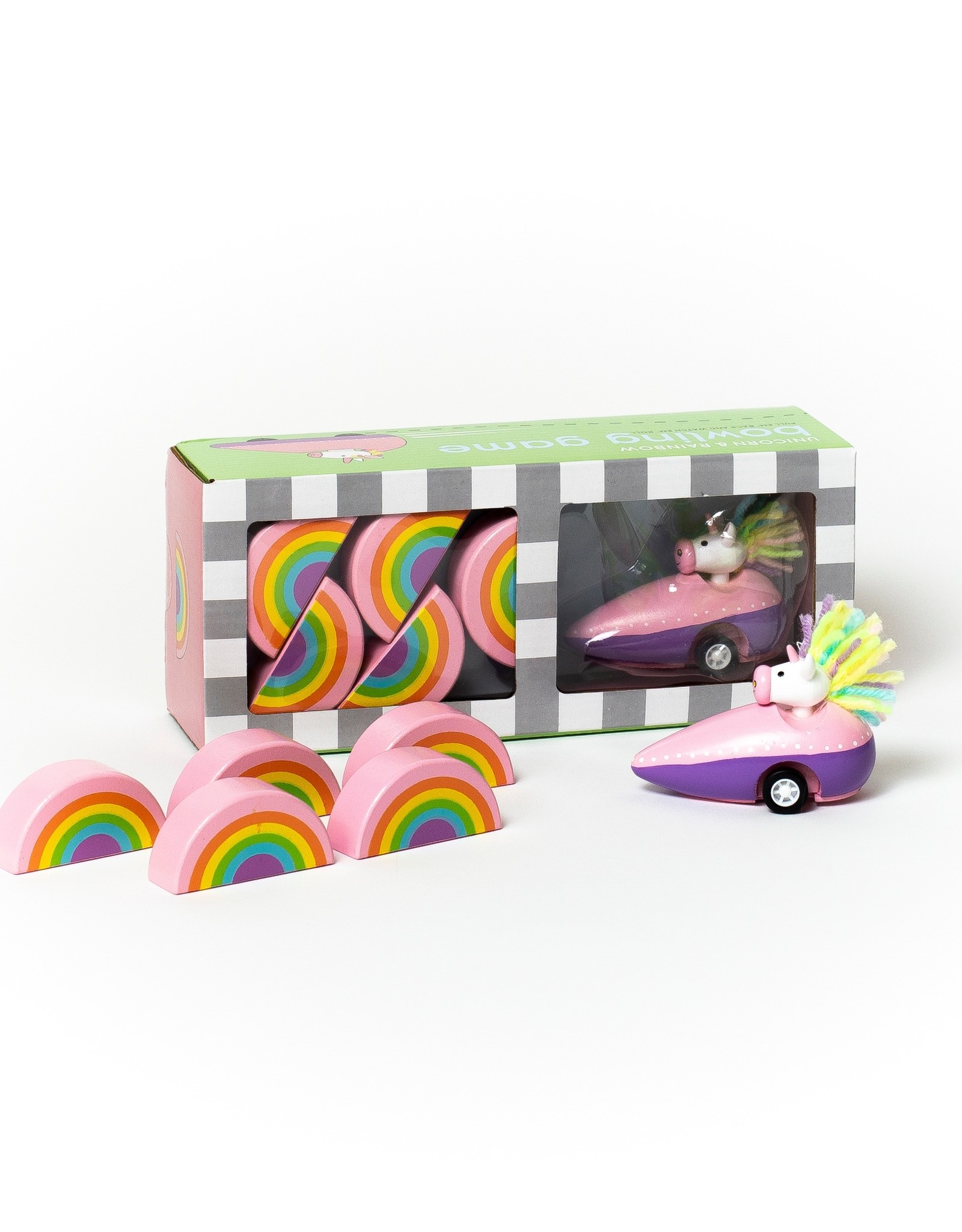 Jack Rabbit Creations Unicorn and Rainbow Bowling Toy