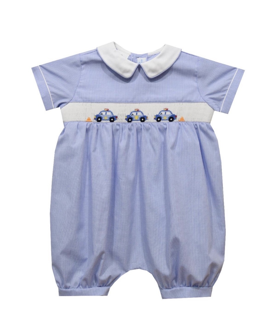 Vive la Fete Police Car Smocked Bubble - Spoiled Sweet Boutique ...