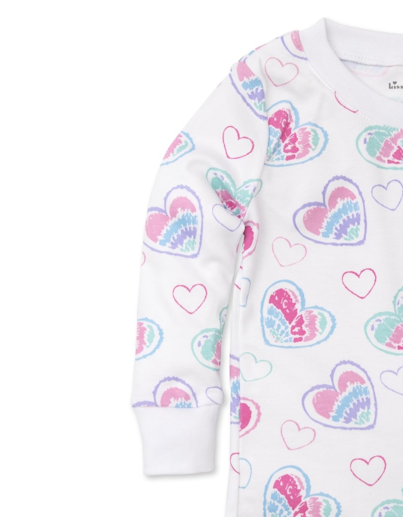 Kissy Kissy Tie Dye Hearts PJ's