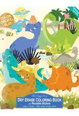 The Piggy Story Dinosaur World Dry Erase Coloring Book