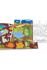 The Piggy Story Dinosaur World Dry Erase Coloring Book