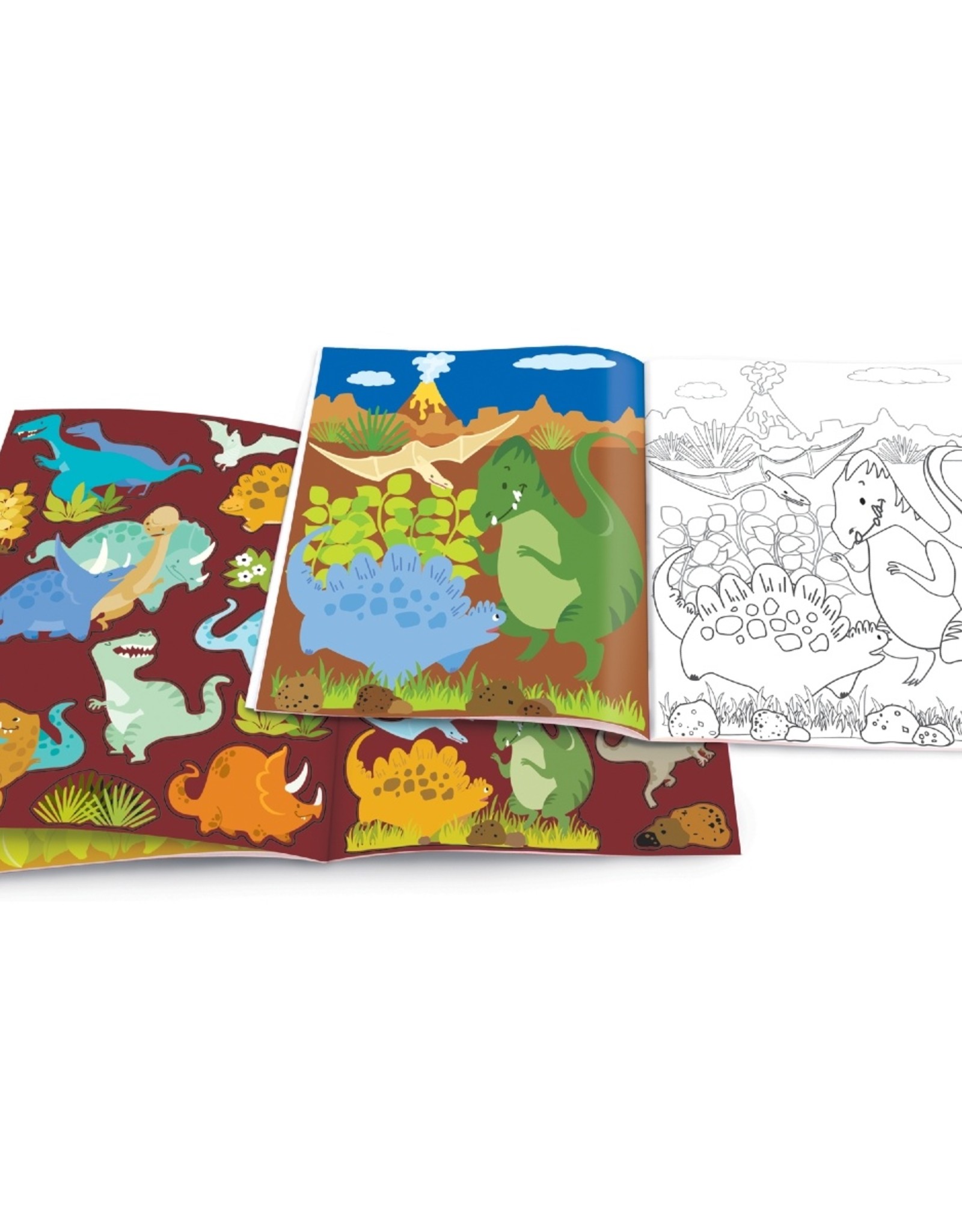 The Piggy Story Dinosaur World Dry Erase Coloring Book