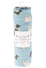 Stephen Joseph SJ Dog Muslin Blanket