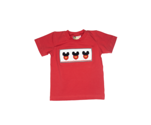 Banana Split Mouse Ears Smocked Shirt Spoiled Sweet Boutique