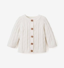 Elegant Baby Cable Sweater Cream