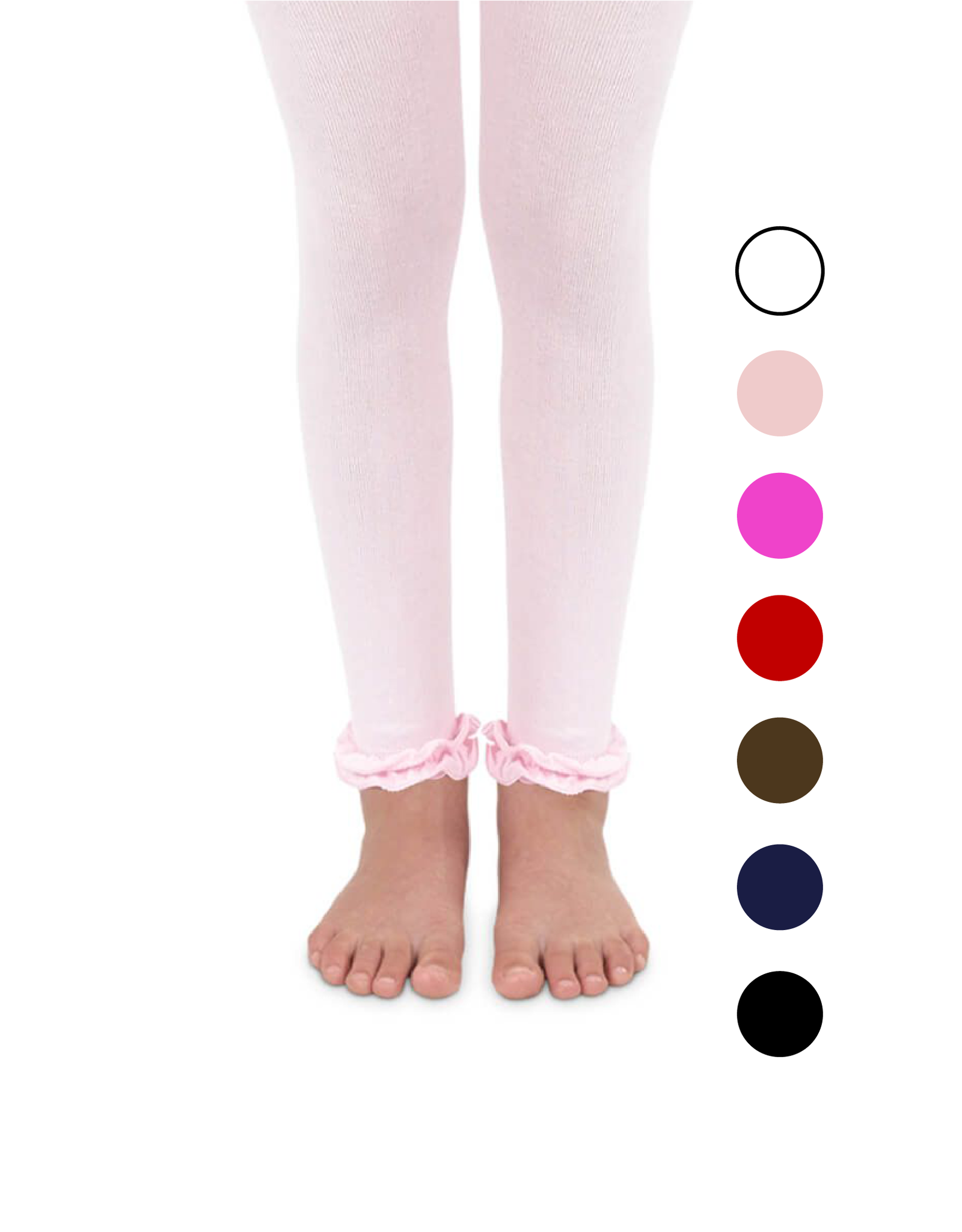 Plus Size Footless Tights - Black Opaque Comfort - ShopperBoard