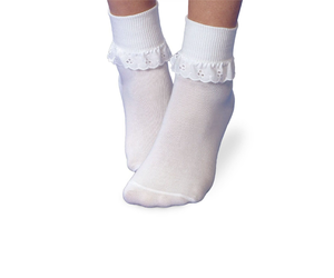 Jefferies Socks Double Lace Nylon Turn Cuff Socks 1 Pair