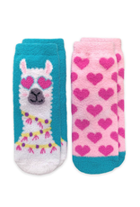 Jefferies 2896 Llama Fuzzy Sock 2-Pack