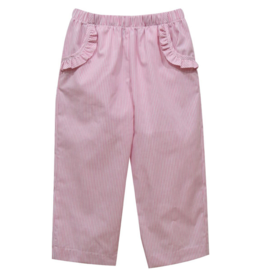 Vive la Fete Ruffle Pocket Pant Light Pink Stripe