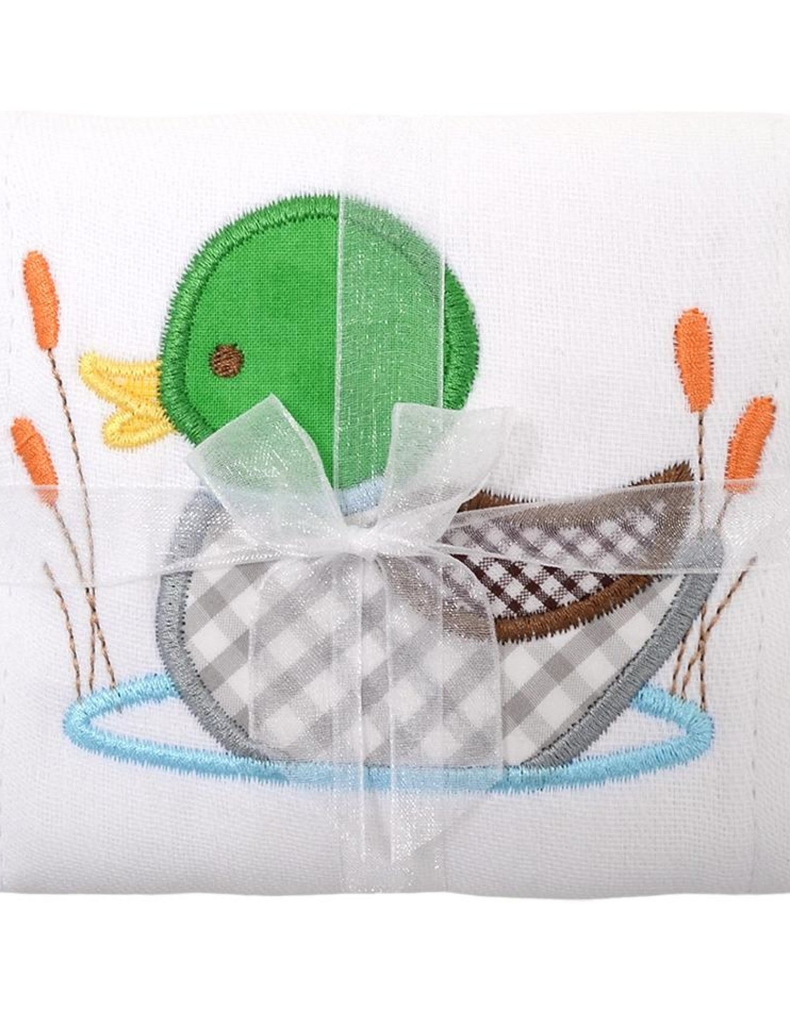 3 Marthas 3M appliqued burp pad Mallard