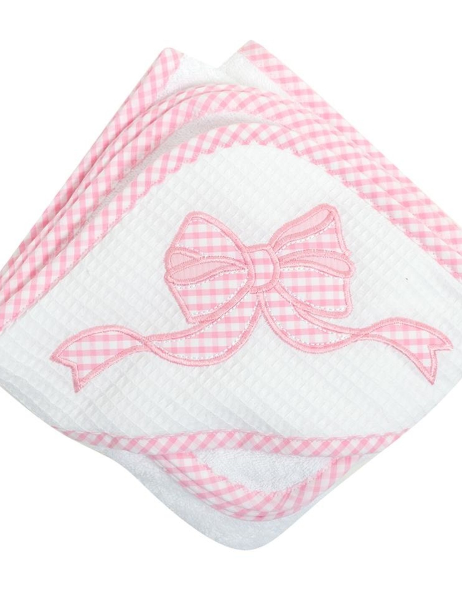 3 Marthas 3M Boxed Hooded Towel Set Pink Bow